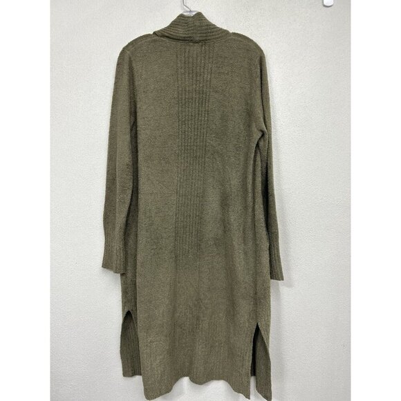 Barefoot Dreams Catalina Cardigan Womens Large CozyChic Lite Long Sweater Green - Picture 5 of 7